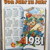 Von Jahr zu Jahr 1981 Jahrbuch für die Frau DDR Autorenkollektiv