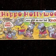 Ü - Ei 10 x Beipackzettel Die Happy Hippos Hollywood Stars 1997