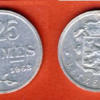Luxemburg 25 Centimes 1963
