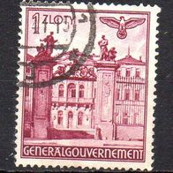 Generalgouvernement 1940, Mi. Nr. 0051 / 51, Bauwerke, gestempelt #08300