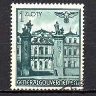 Generalgouvernement 1941, Mi. Nr. 0070 / 70, Bauwerke, gestempelt #08302