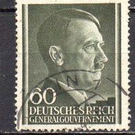 Generalgouvernement 1941, Mi. Nr. 0084 / 84, Freimarke Hitler, gestempelt #08320