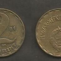 Münze Ungarn: 2 Forint 1981
