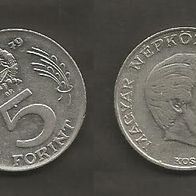 Münze Ungarn: 5 Forint 1979 - 24,7mm