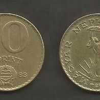 Münze Ungarn: 10 Forint 1983