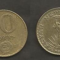 Münze Ungarn: 10 Forint 1986