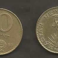 Münze Ungarn: 10 Forint 1988