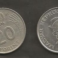 Münze Ungarn: 20 Forint 1983