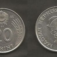 Münze Ungarn: 20 Forint 1985