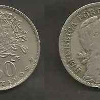 Münze Portugal: 50 Centavos 1944