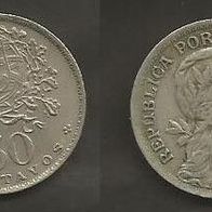 Münze Portugal: 50 Centavos 1957