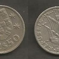Münze Portugal: 2,50 Escudo 1964