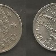 Münze Portugal: 2,50 Escudo 1982
