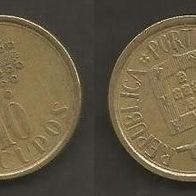 Münze Portugal: 10 Escudo 1988