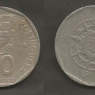 Münze Portugal: 20 Escudo 1988