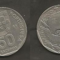 Münze Portugal: 50 Escudo 1988