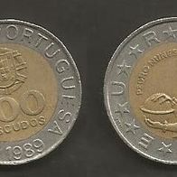 Münze Portugal: 100 Escudo 1989