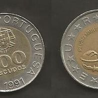 Münze Portugal: 100 Escudo 1991