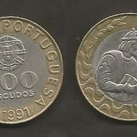 Münze Portugal: 200 Escudo 1991