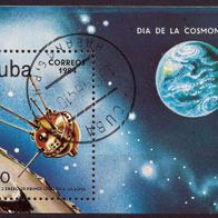 Cuba - Kuba - Mi. Nr. Block 81 - Tag der Kosmonautik (1984) - gestempelt o