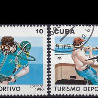 Cuba - Kuba - Mi. Nr. 3398-3401 - Sport und Tourismus (1990) - gestempelt o