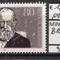 BRD / Bund 1988 100. Todestag von Theodor Storm MiNr. 1371 postfrisch