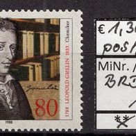BRD / Bund 1988 200. Geburtstag von Leopold Gmelin MiNr. 1377 postfrisch