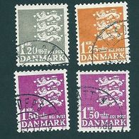 Dänemark 1962, Mi.-Nr. 400-402 x + y, gestempelt