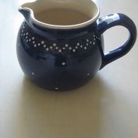 Rheinsberger Geschirr Keramik Milchkanne blau
