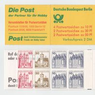 Berlin - Markenheftchen MHB 10bboZ* * (Burgen und Schösser, 1977) - Text!