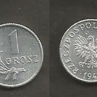 Münze Polen: 1 Groszy 1949