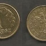 Münze Polen: 1 Groszy 2000