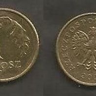 Münze Polen: 1 Groszy 2001