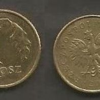 Münze Polen: 1 Groszy 2002