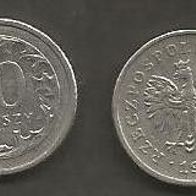 Münze Polen: 10 Groszy 1991