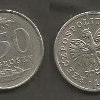 Münze Polen: 50 Groszy 1991