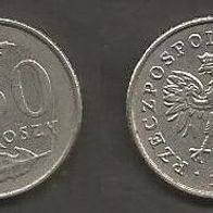 Münze Polen: 50 Groszy 1992