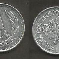 Münze Polen: 1 Zloty 1982