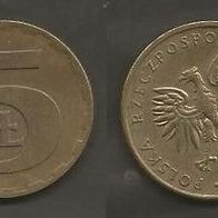 Münze Polen: 5 Zloty 1986