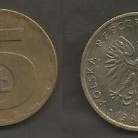 Münze Polen: 5 Zloty 1988