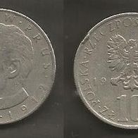 Münze Polen: 10 Zloty 1975 - Bolesaw Prus
