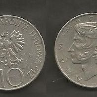 Münze Polen: 10 Zloty 1976 - Adam Mickiwicz