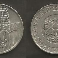 Münze Polen: 20 Zloty 1973 - Getreidefeld + Hochhaus