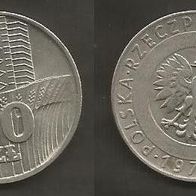 Münze Polen: 20 Zloty 1976 - Getreidefeld + Hochhaus