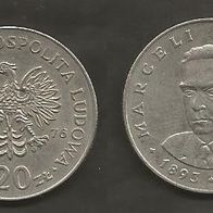 Münze Polen: 20 Zloty 1976 - M. Nowotko