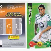 PANINI CARDS Champions LEAGUE 2009-10 Karim Ziani VFL Wolfsburg