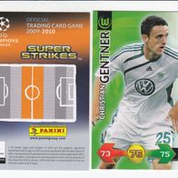 PANINI CARDS Champions LEAGUE 2009-10 Christian Gentner VFL Wolfsburg
