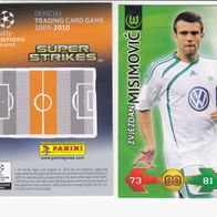PANINI CARDS Champions LEAGUE 2009-10 Zvjezdan Misimovic VFL Wolfsburg