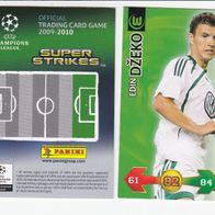 PANINI CARDS Champions LEAGUE 2009-10 Edin Dzeko VFL Wolfsburg
