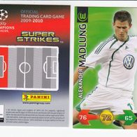 PANINI CARDS Champions LEAGUE 2009-10 Alexander Madlung VFL Wolfsburg